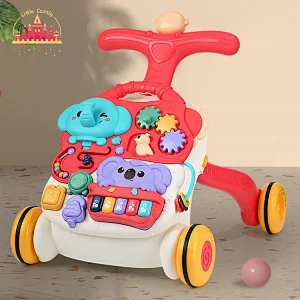 Multifunctional 2 In 1 Baby Learning Table Plastic Push Walker With Music SL16E002