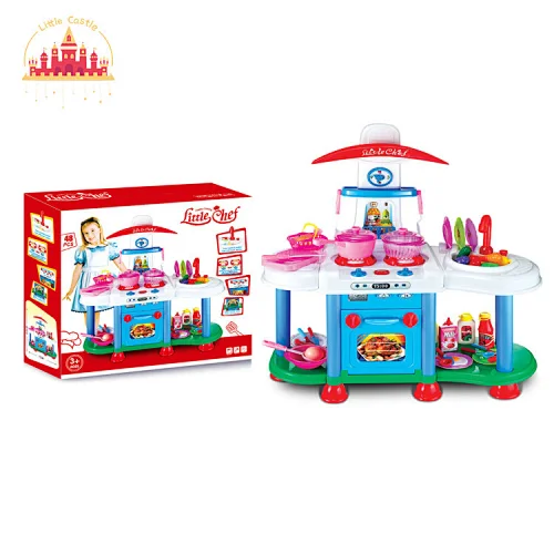 Popular Kitchen Set Toy Simluation Mini Plastic Cooking Table For Kids SL10C036