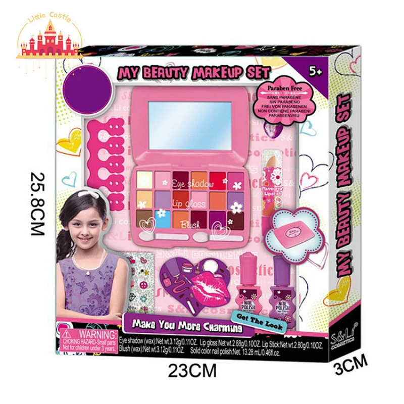 New Arrival Kids Pretend Play Plastic Fashion Girls Beauty Set Dressing Case SL10A005
