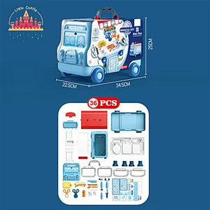 Popular Doctor Pretend Role Play 2 In 1 Plastic Medical Cart Toy For Kids SL10G272