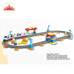 Hot Selling Assembly 99 Pcs Plastic Electric Train Track Set Toy For Kids SL04C007