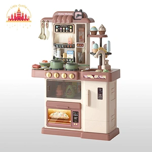 Customize Kids Cooking Set Toy Plastic Play Kitchen With Light Music SL10C045