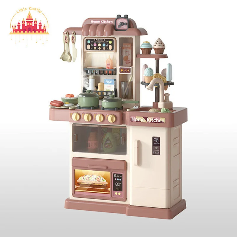Wholesale Educational Simulation Mini Plastic Play Kitchen With Light Music SL10C053