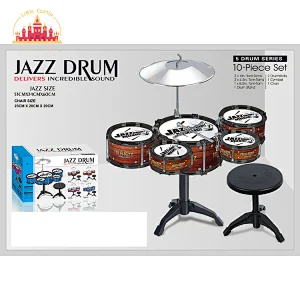 New Style Kids Musical Instrument Plastic Jazz Drum Set Toys With Chair SL07E130