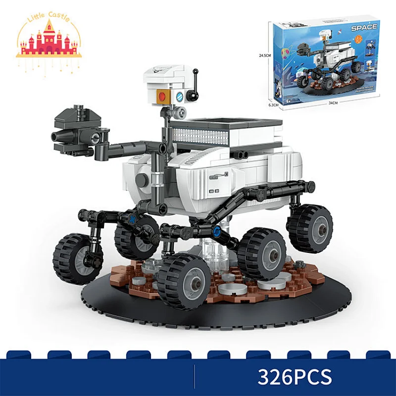 DIY 326 Pcs Building Blocks Toy Plastic Space Station Rover Model For Kids SL13A709