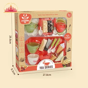Customize Pretend Play Kitchen Accessories Plastic Tea Set Toys For Kids SL10D382