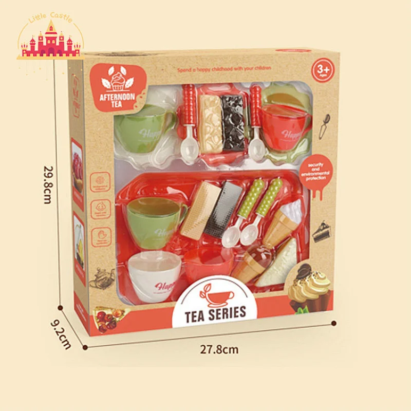 Customize Pretend Play Kitchen Accessories Plastic Tea Set Toys For Kids SL10D382