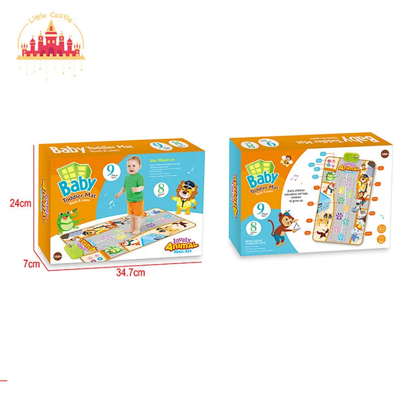 Lovely Animal Walking Learning Toy Electronic Musical Play Mat For Kids SL07D021