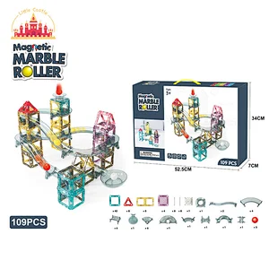109 Pcs Building Blocks Set DIY Plastic Magnetic Marble Run Toy For Kids SL13E176