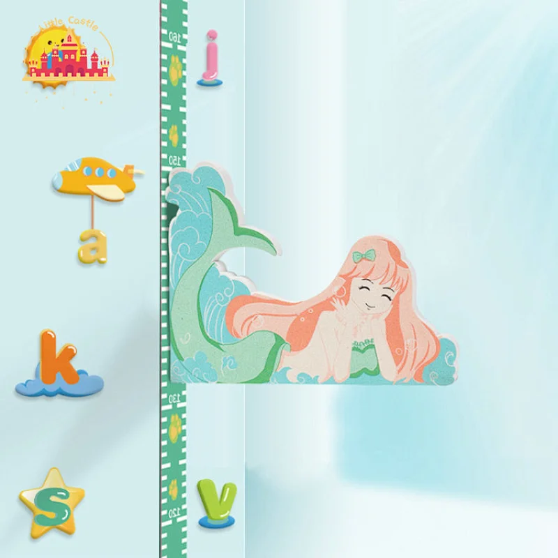 Pink Cartoon Flamingo Wall Magnetic Measurement EVA Height Ruler For Kids SL18A048