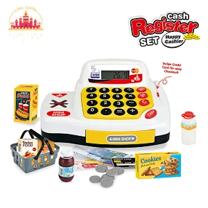 Hot Sale Supermarket Toy Play House Plastic Cash Register Play Set For Kids SL10E046