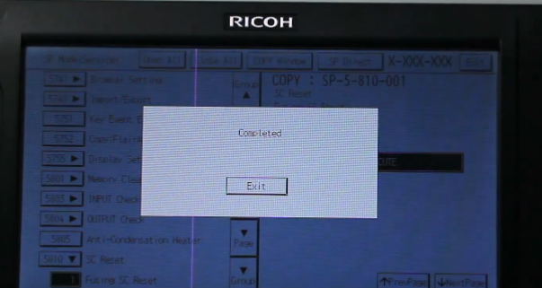 Ricoh,C2011,Ricoh Copier,during printing,copier prompts