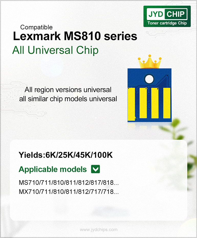 MS810 Chip,Lexmark,All Universal Chip,MS810,MS710,toner chip