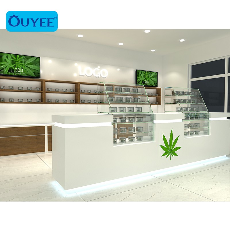 dispensary display case dispensary design OUYEE Display