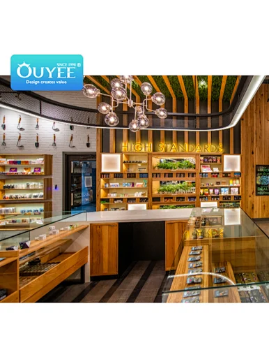 dispensary displays,small dispensary design,dispensary display cases,dispensary design ideas