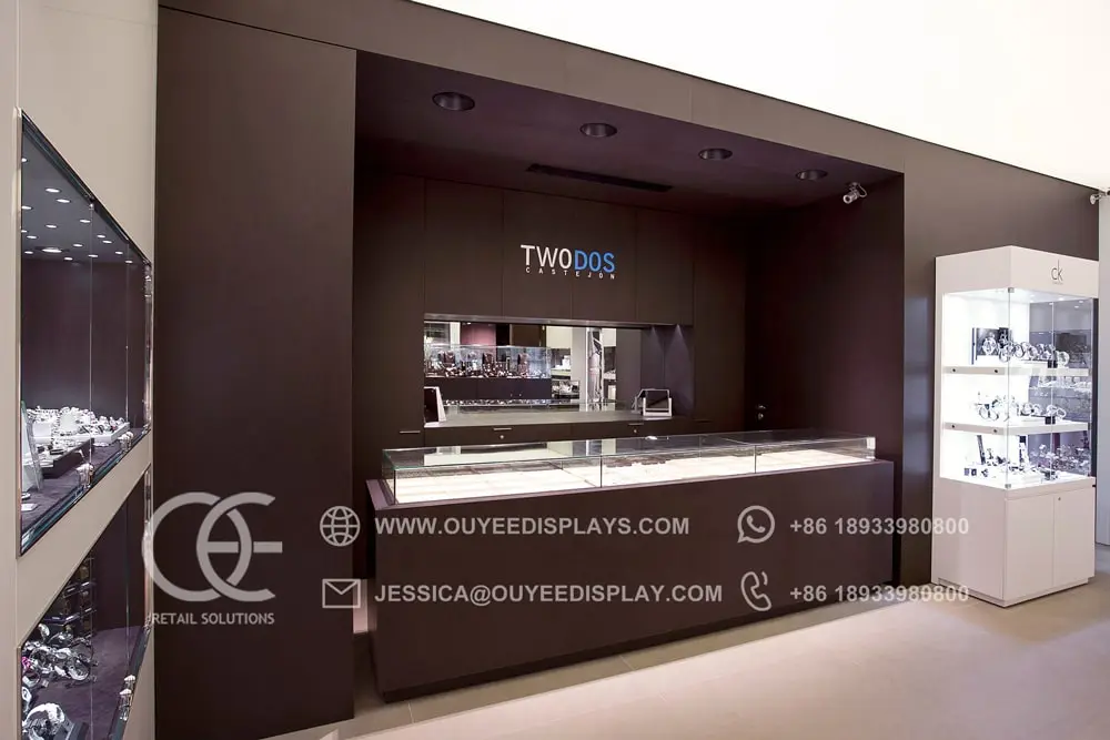showcase for jewelry shop