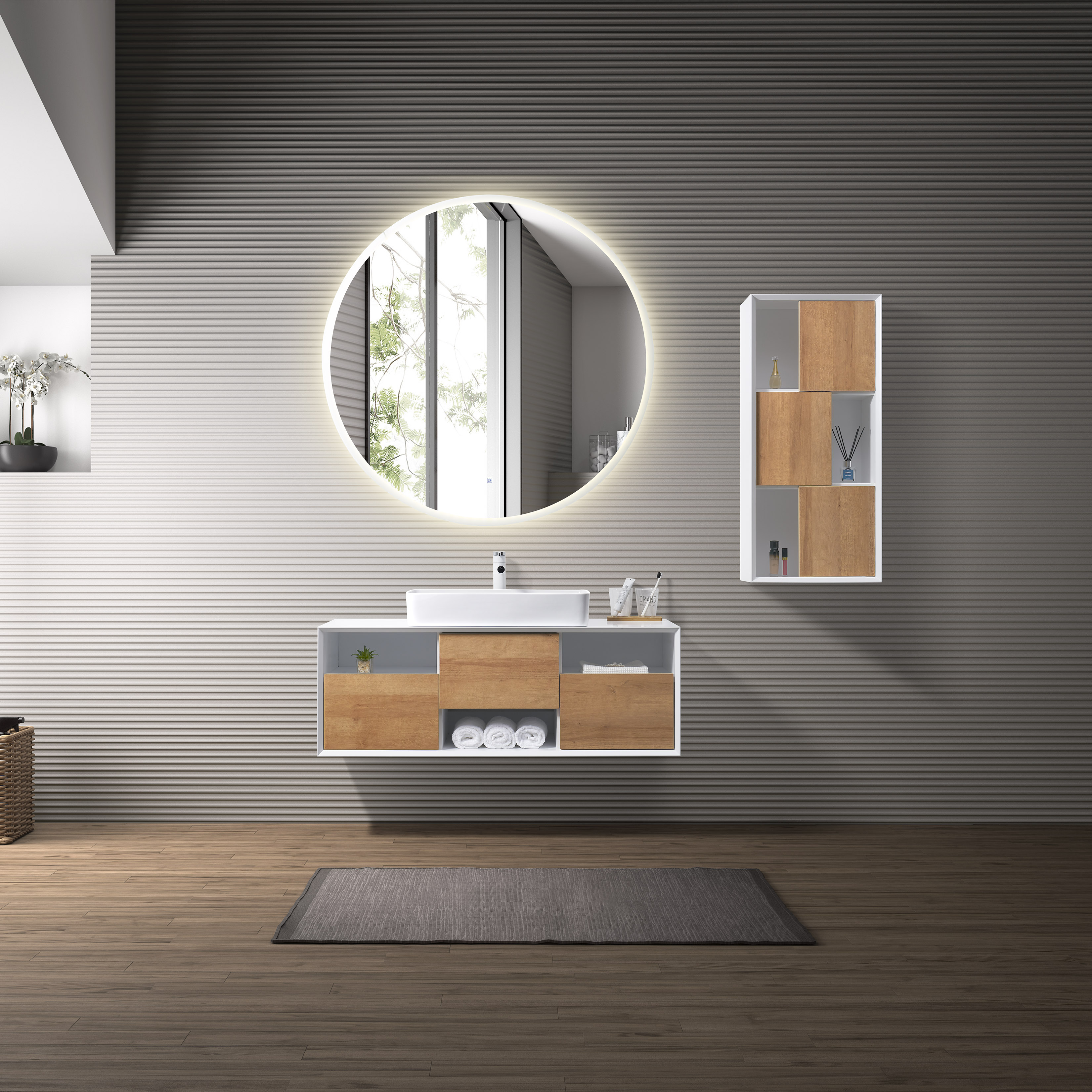 freestanding vanity unit