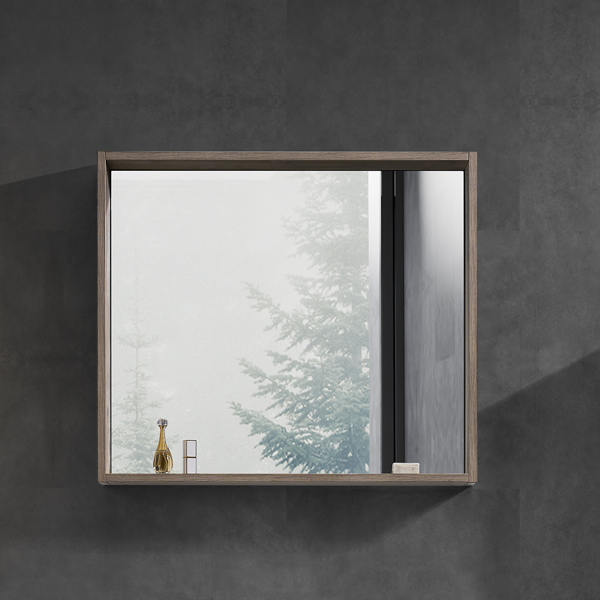 bathroom mirror