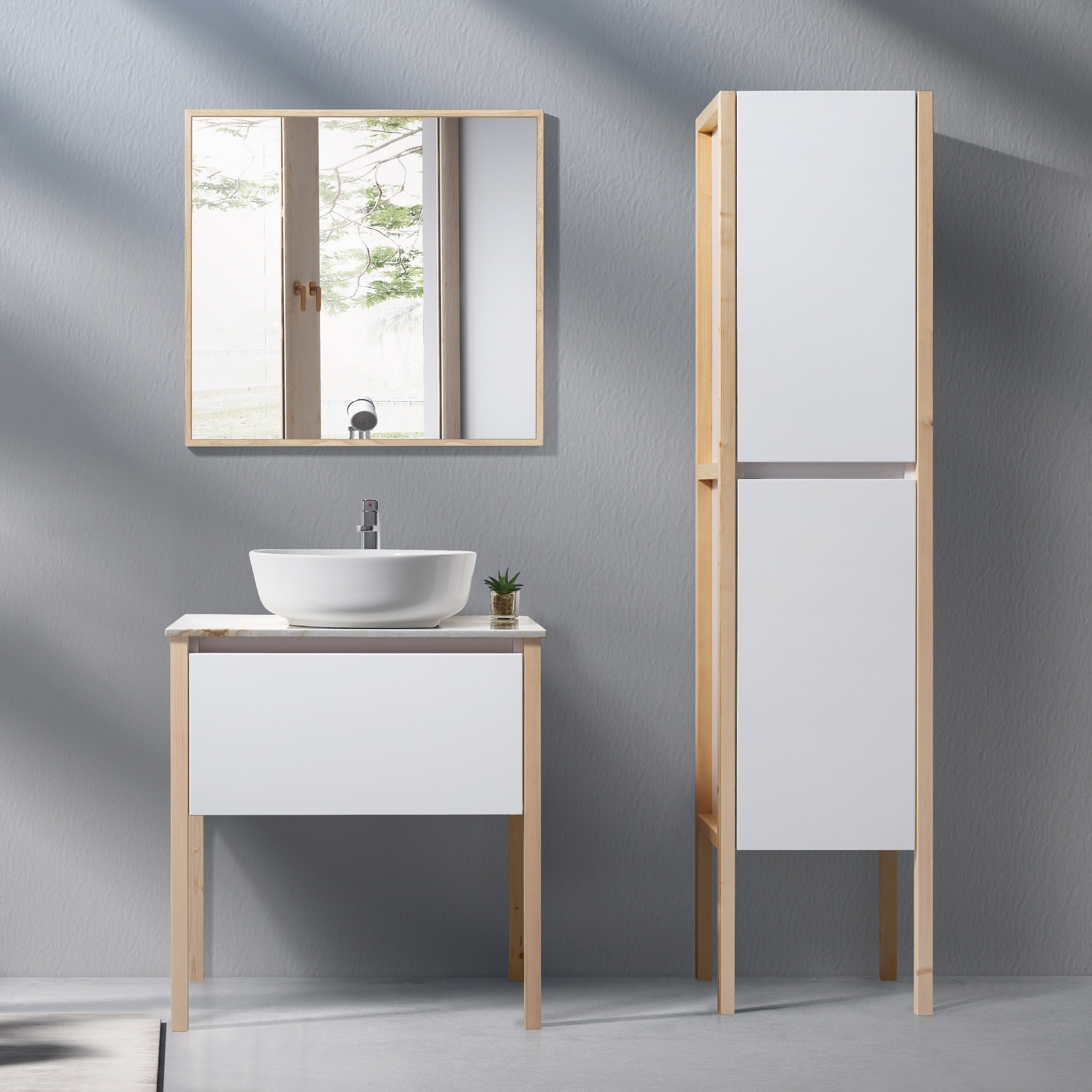 bathroom cabinet with light