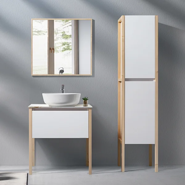 bathroom cabinet with light