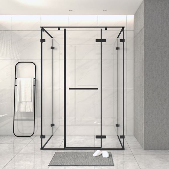 corner shower cubicle