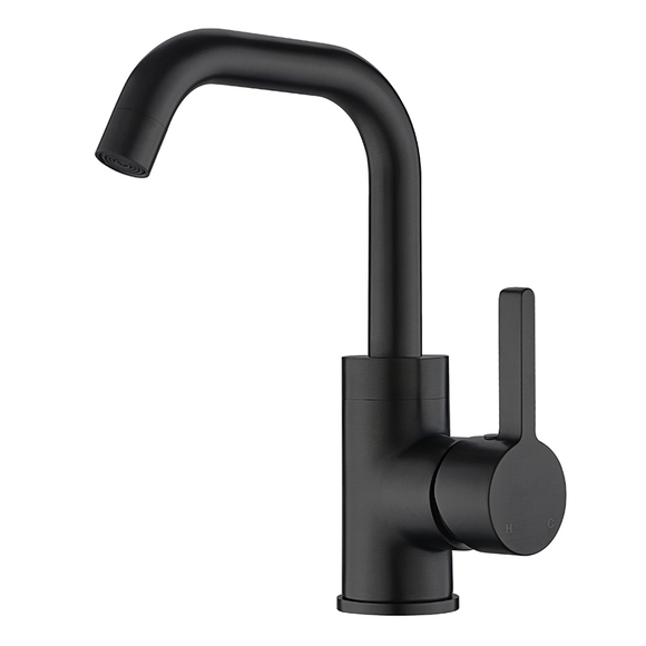 black kitchen tap