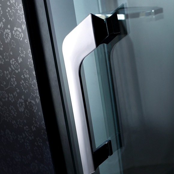 bathroom glass shower cabin