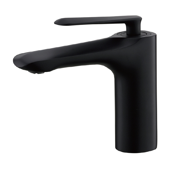 black bathroom taps