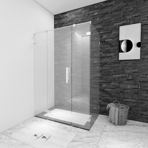 glass shower cubicle