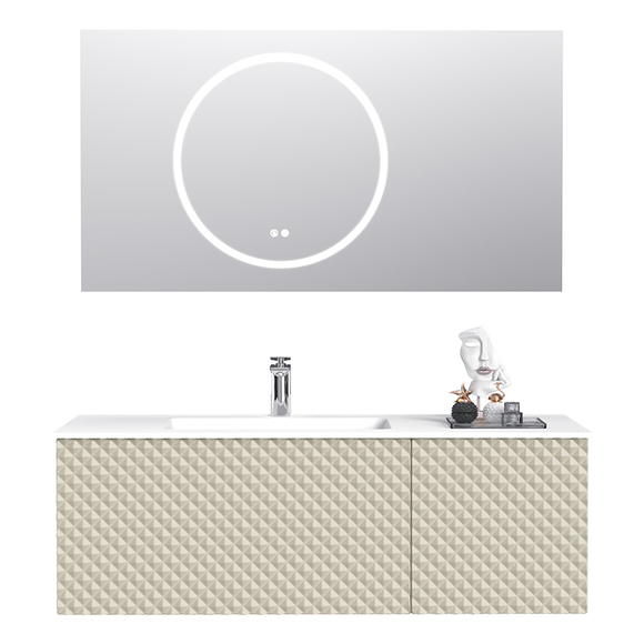 wooden vanity unit