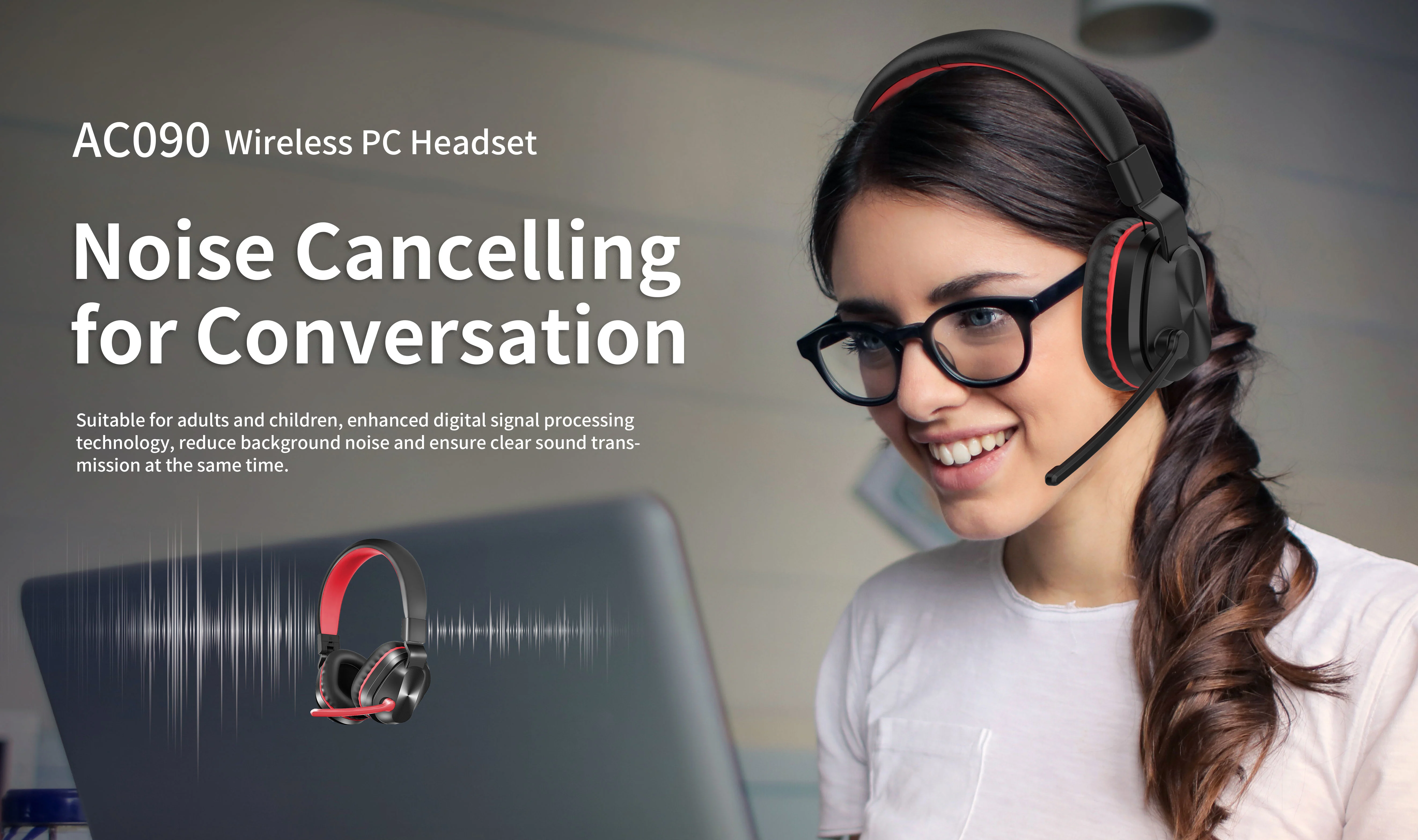 kids bluetooth wireless on line class headset headphone