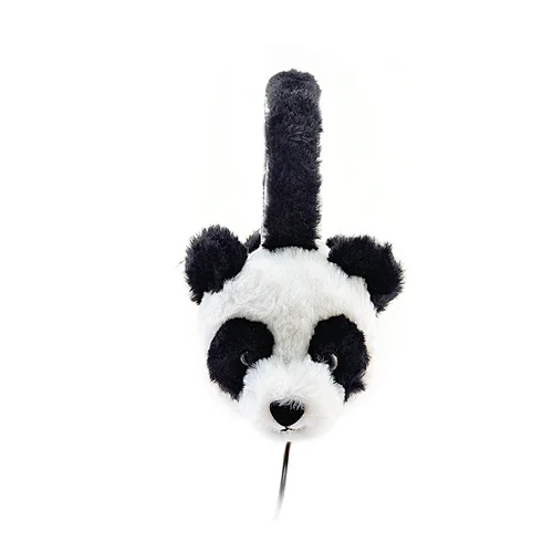 panda plush kids wired headphone