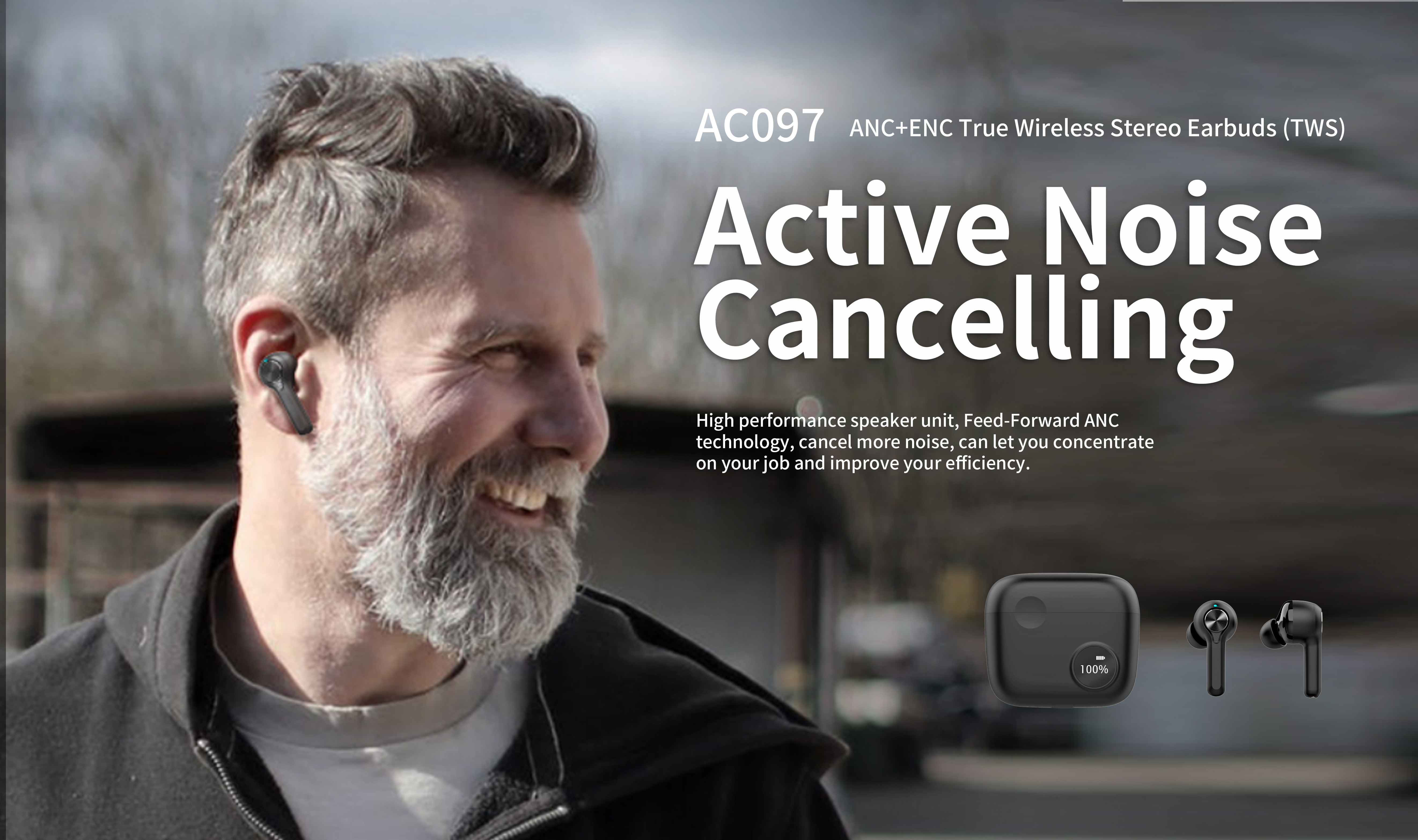 bluetooth noise cancelling earbuds