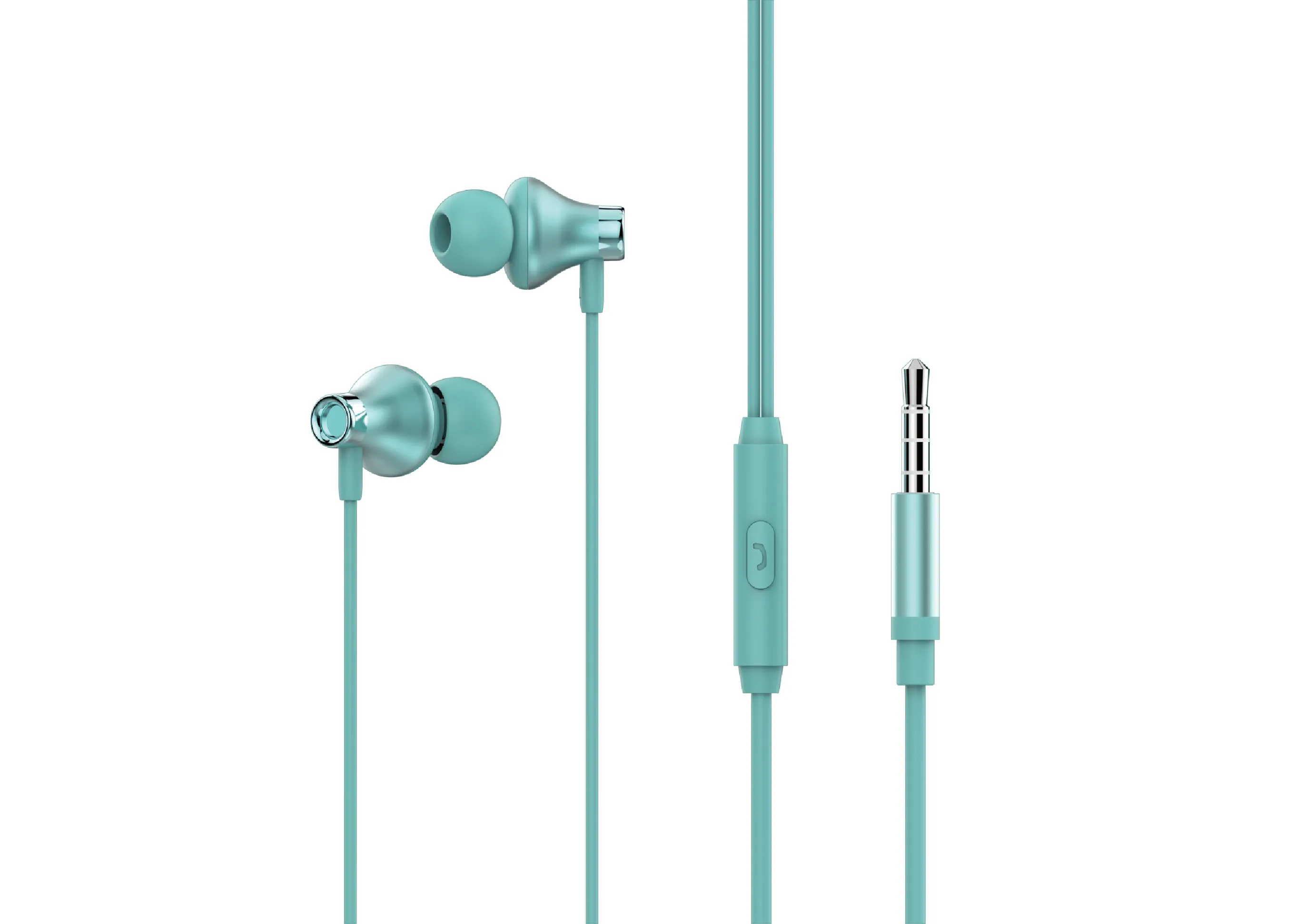 wired metal 3.5mm earphone earbuds