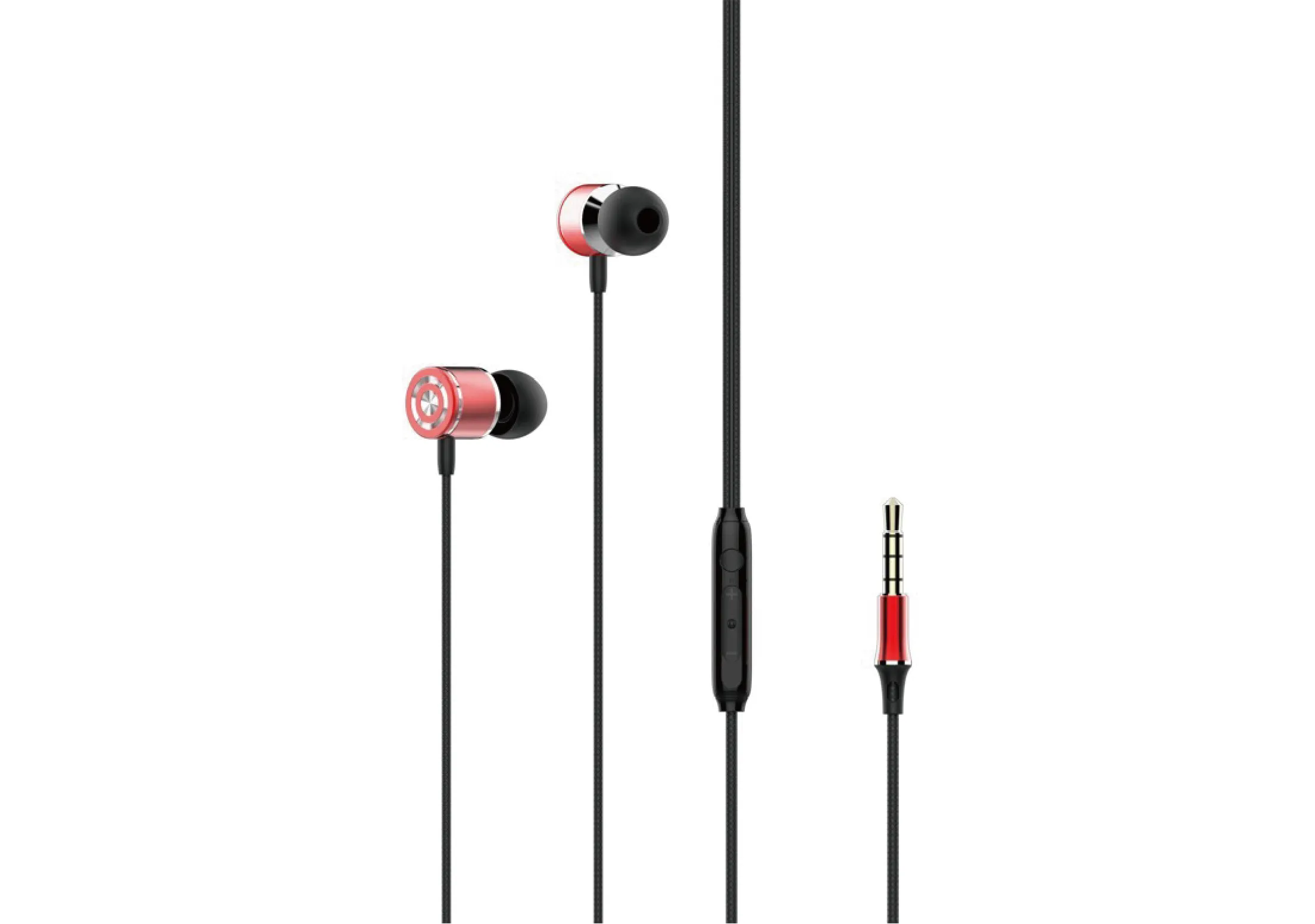 wired metal 3.5mm earphone earbuds