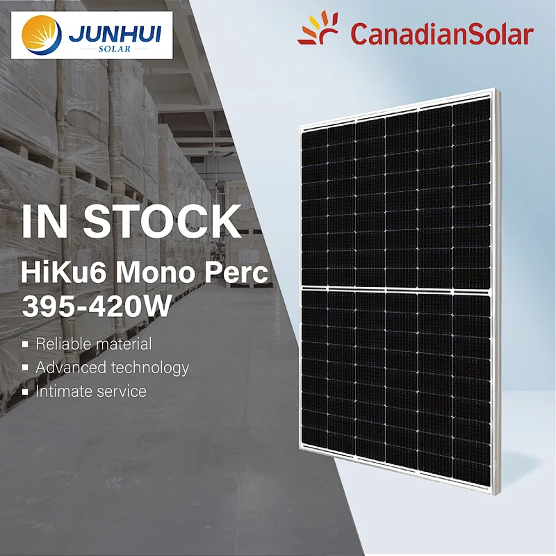CanadianSolar Supplies Professional Monocrystalline Silicon HIKU6S CS6R 395-420W Solar Panels