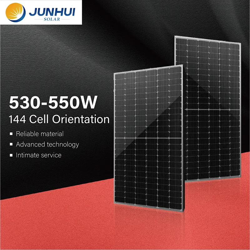 JUNHUI 530-550W 144 Cell Orientation Solar Cells Paneles Solares