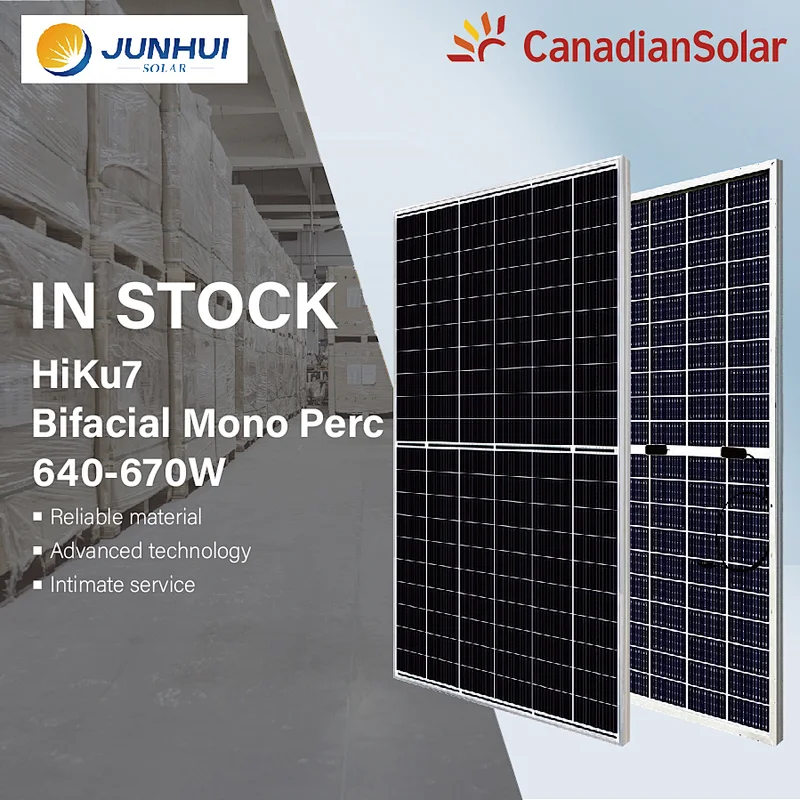 CanadianSolar Supplies Professional Monocrystalline Silicon HIKU7 CS7L Bifacial mono perc 580-610W Panels