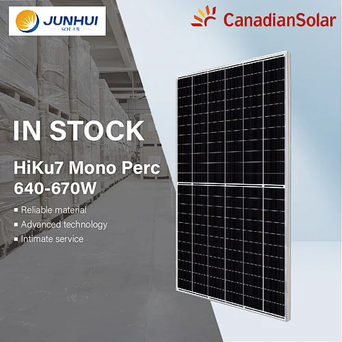 CanadianSolar Supplies Professional Monocrystalline Silicon HIKU7 CS7L 640-670W Panels