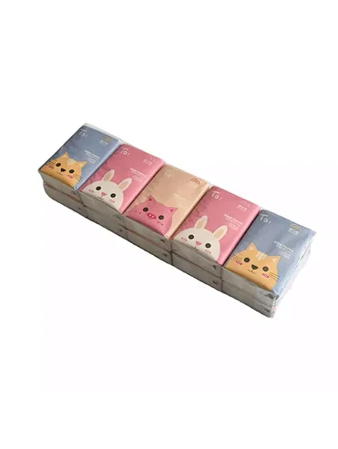 Hot Ultra Soft Mini OEM Tissue Pocket Paper Handkerchiefs/Gift Packing Handkerchief (8 Packs of 10 Tissues)