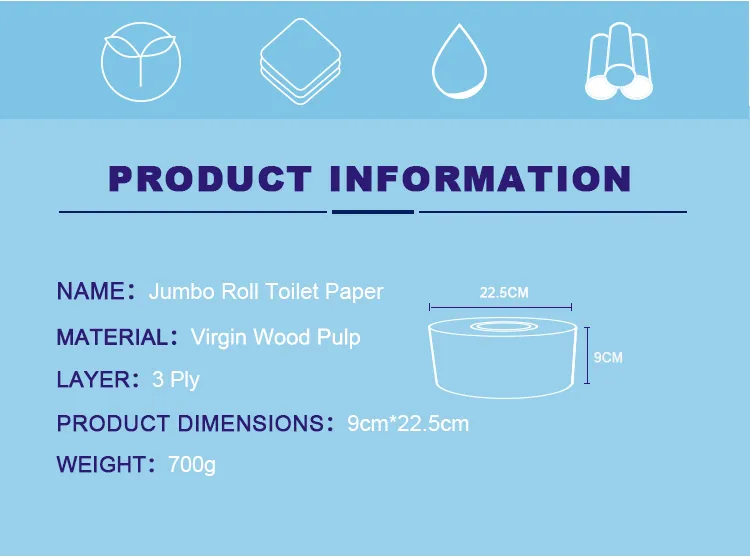 Jumbo Roll Toilet Tissue supplier high quality cheap price toilet paper roll wholesale, toilet paper roll made in China