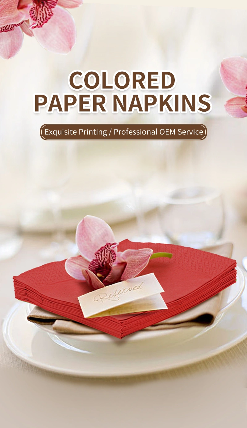 Napkin paper wholesale 2ply paper napkins decorative 40cm by 40cm paper napkins serviettes