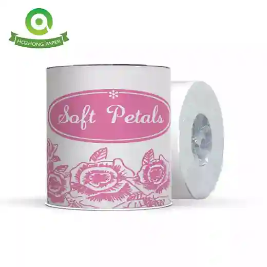 Water Soluble White Label Custom Logo Toilet Paper Tissue Rolls