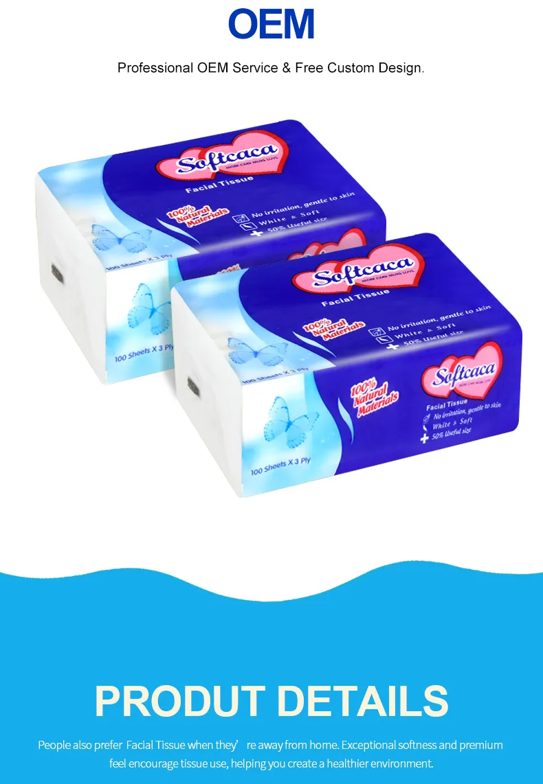 High Quality Custom Design Ultra Soft and Absorbent Face Clean Tissue Paper_2