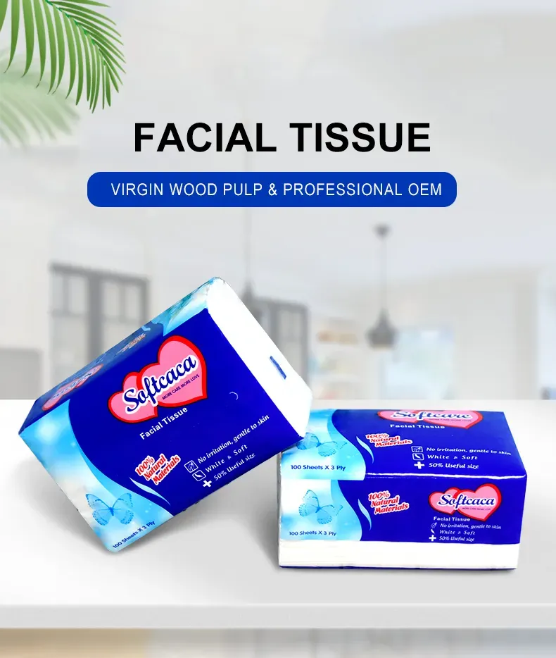 High Quality Custom Design Ultra Soft and Absorbent Face Clean Tissue Paper