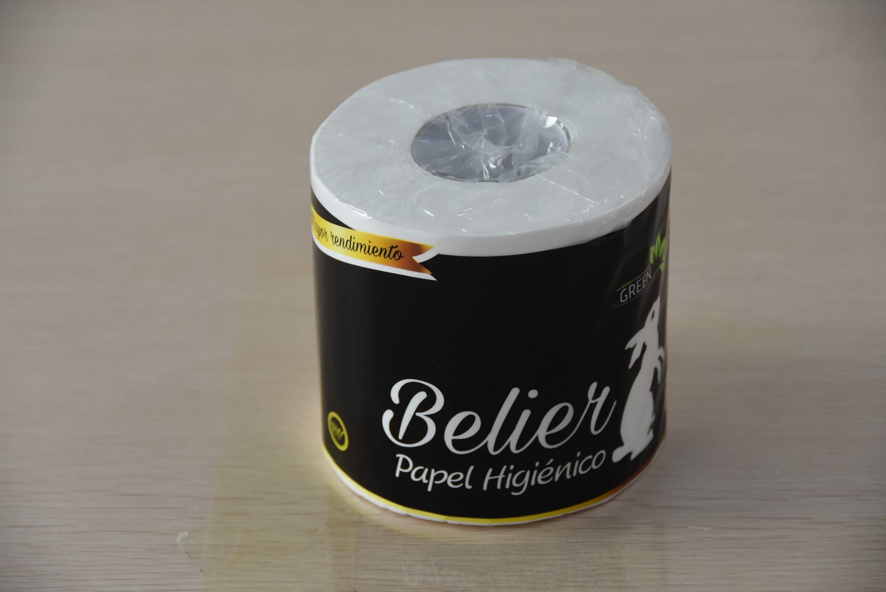 OEM Custom Logo Embossed Wood Pulp Hygienic Roll Paper_1