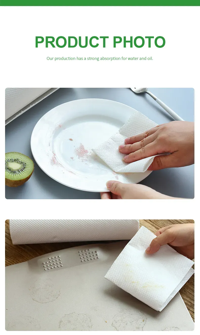 virgin wood pulp 100 sheets 2 rolls embossed kitchen paper towel_5