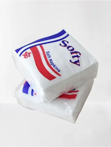 Wholesale White Paper Napkin with Custom Printed Package