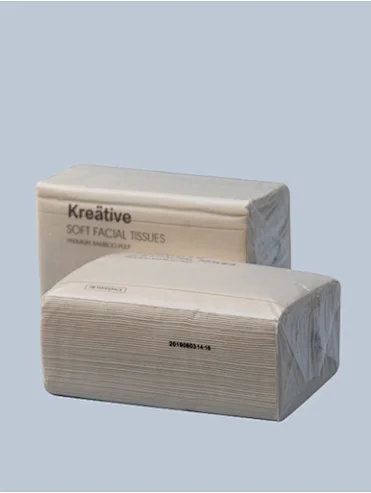 Bamboo Pulp Facial Tissue Paper Professional OEM Service Soft Facial Tissue