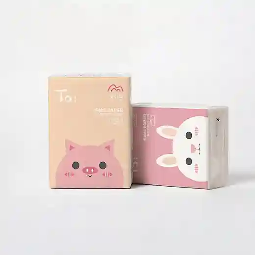 Customized Pocket Packs Facial Tissues Bamboo Pulp Handkerchief Paper_2